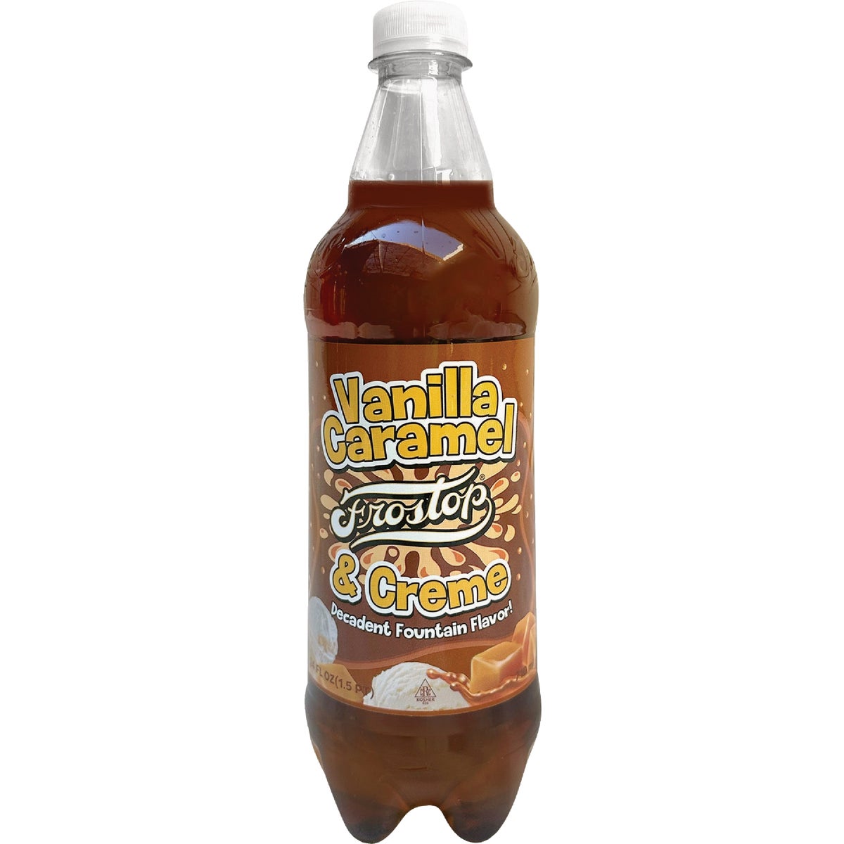 Frostop 24 Oz. Vanilla Caramel Cream Soda