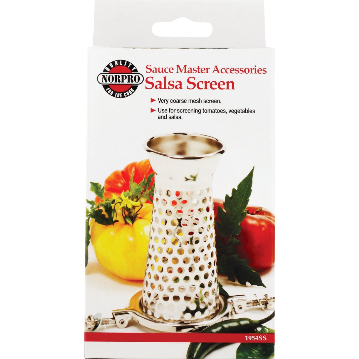 Sauce Master 6 In. x 3.5 In. Vegetable & Fruit Strainer - Salsa Screen Image 3
