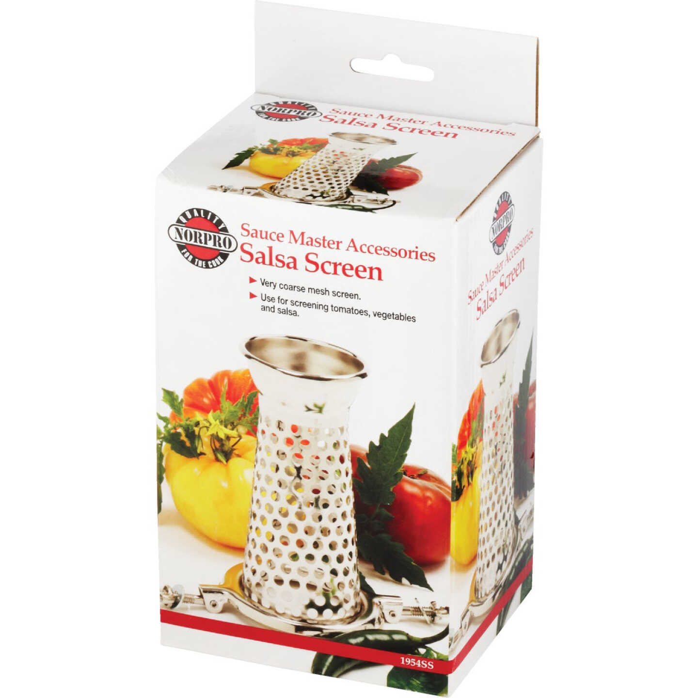 Sauce Master 6 In. x 3.5 In. Vegetable & Fruit Strainer - Salsa Screen Image 4