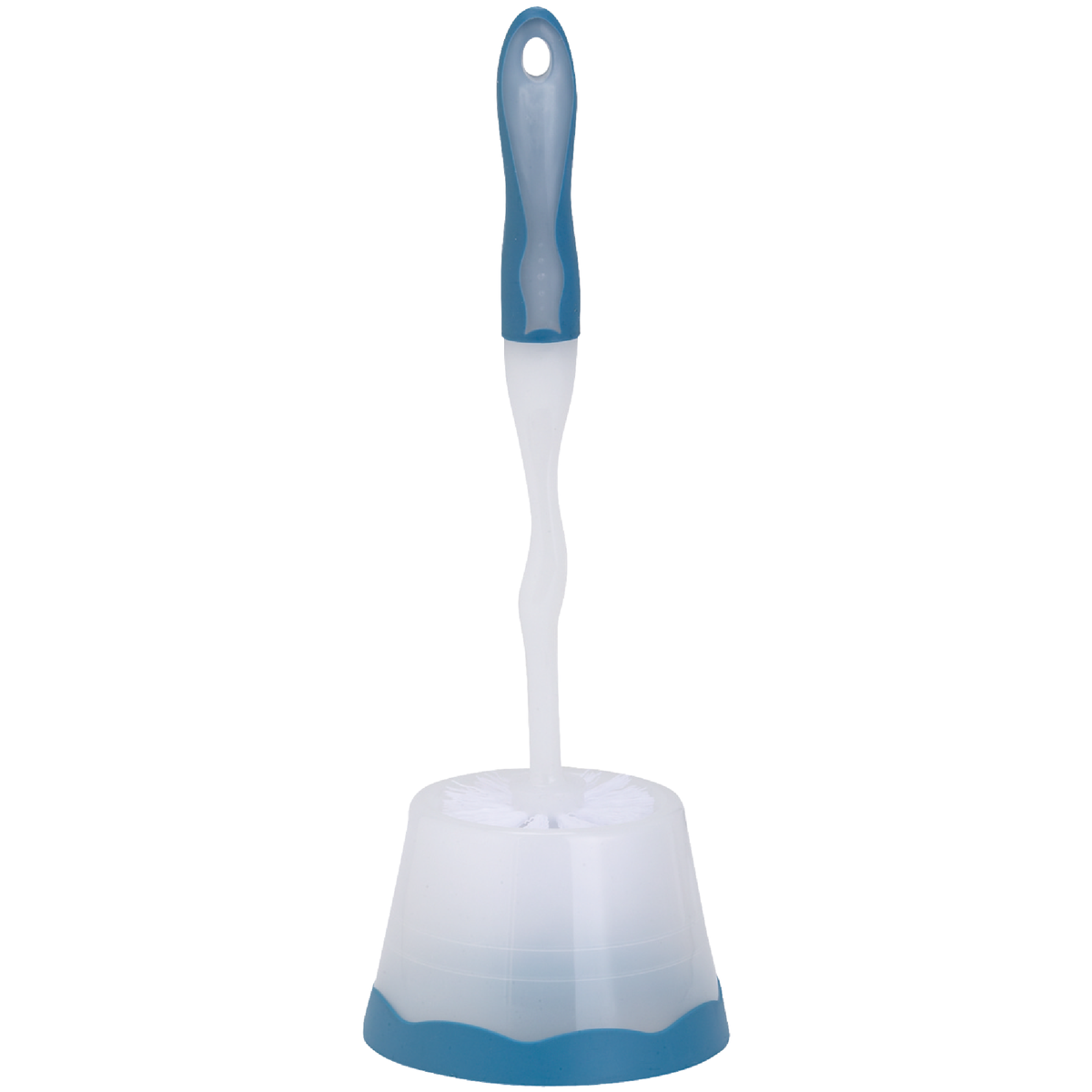 21 In. Polypropylene Bristle Toilet Bowl Brush Set With Caddy Image 1