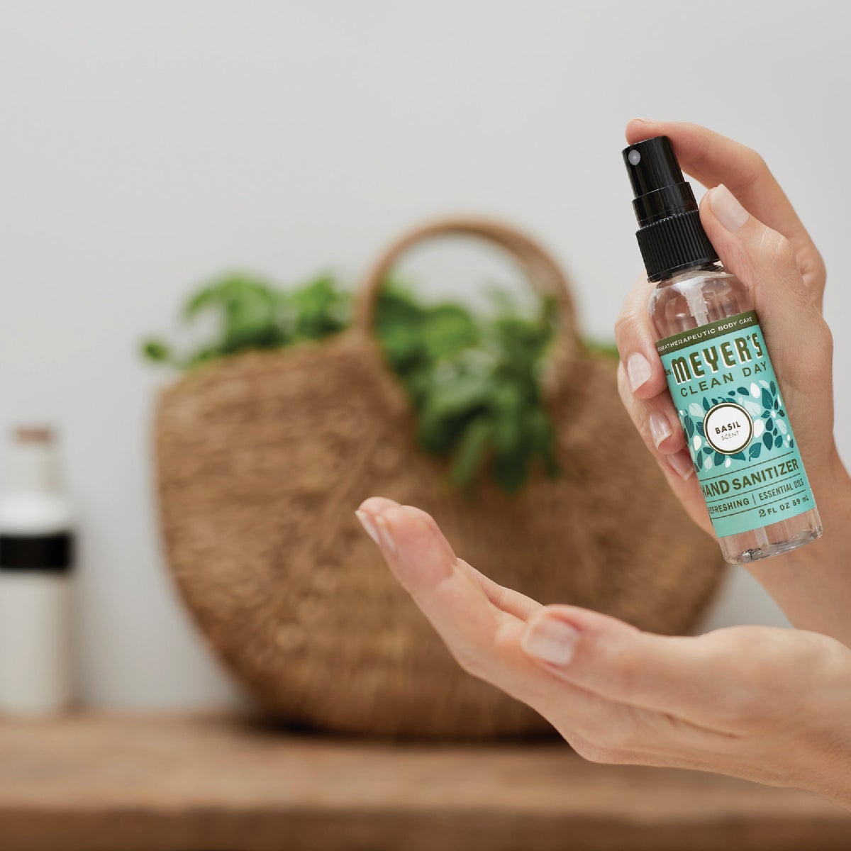 Mrs. Meyer's Clean Day 2 Oz. Basil Hand Sanitizer Image 3