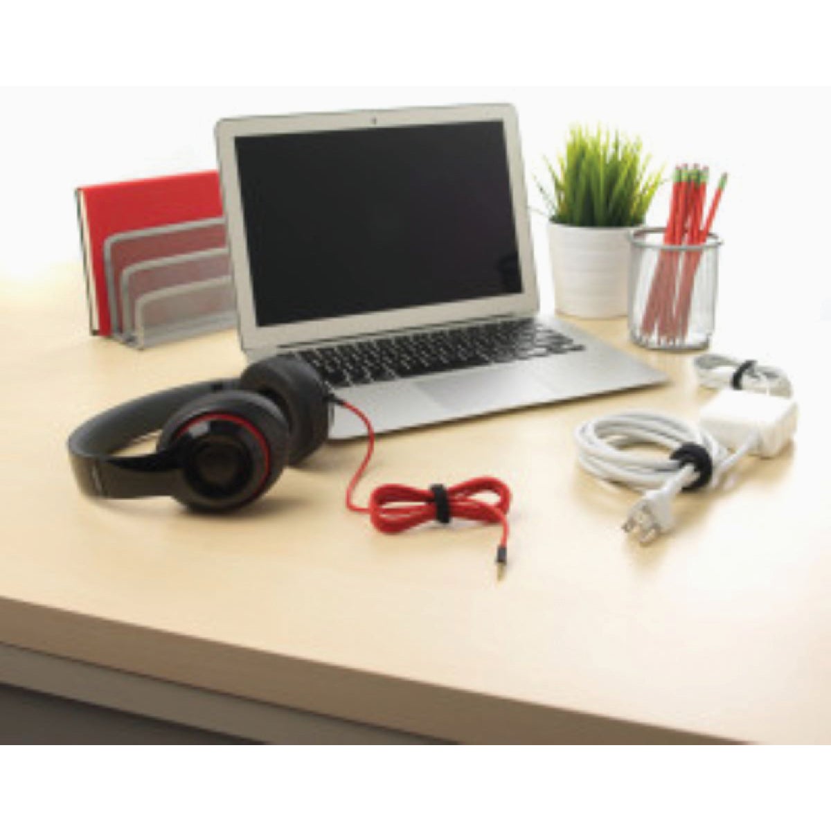 VELCRO Brand One-Wrap 1/2 In. x 8 In. Black Hook & Loop Tie (5 Ct.) Image 3