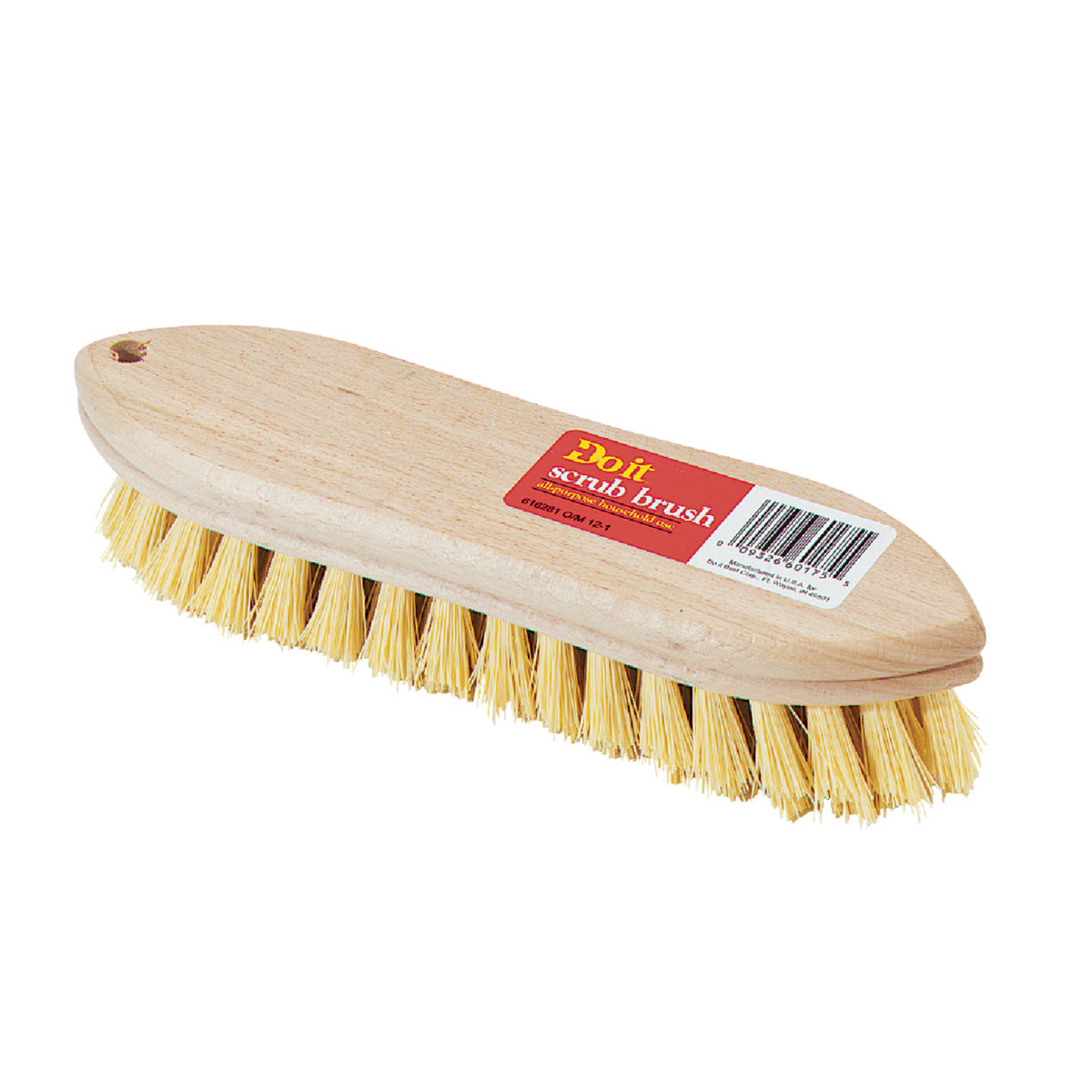 Do it 9 In. Crimped White Polypropylene Bristle Hardwood Scrub Brush Image 1