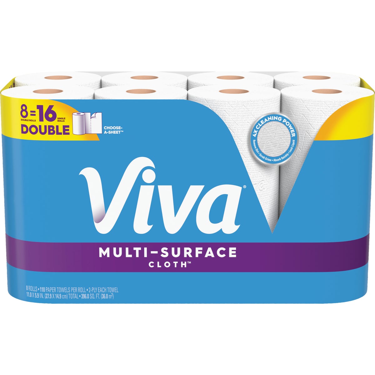 Viva Multi-Surface Cloth Paper Towels (8 Double Rolls)