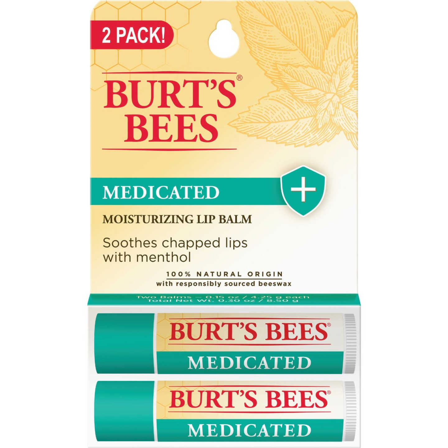 Burt's Bees All Weather SPF 15 Lip Balm (2-Pack) Image 1