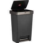 Rubbermaid 13 Gal. Premier Series IV Step-On Trash Can with Stainless Steel Lid Image 4