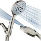 AquaCare Brushed Nickel 6-Setting Handheld Shower Head Image 1