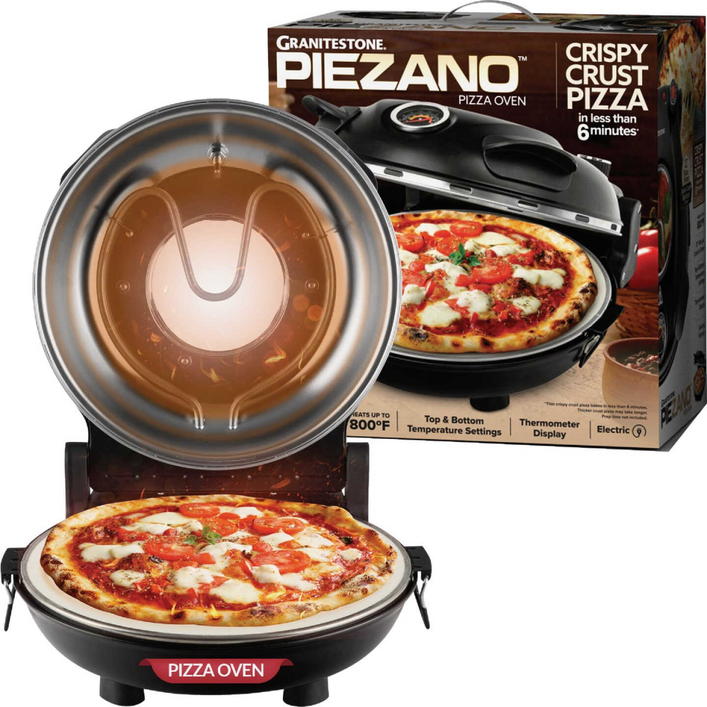 Granitestone Piezano Countertop Stone Fired Pizza Oven Image 1