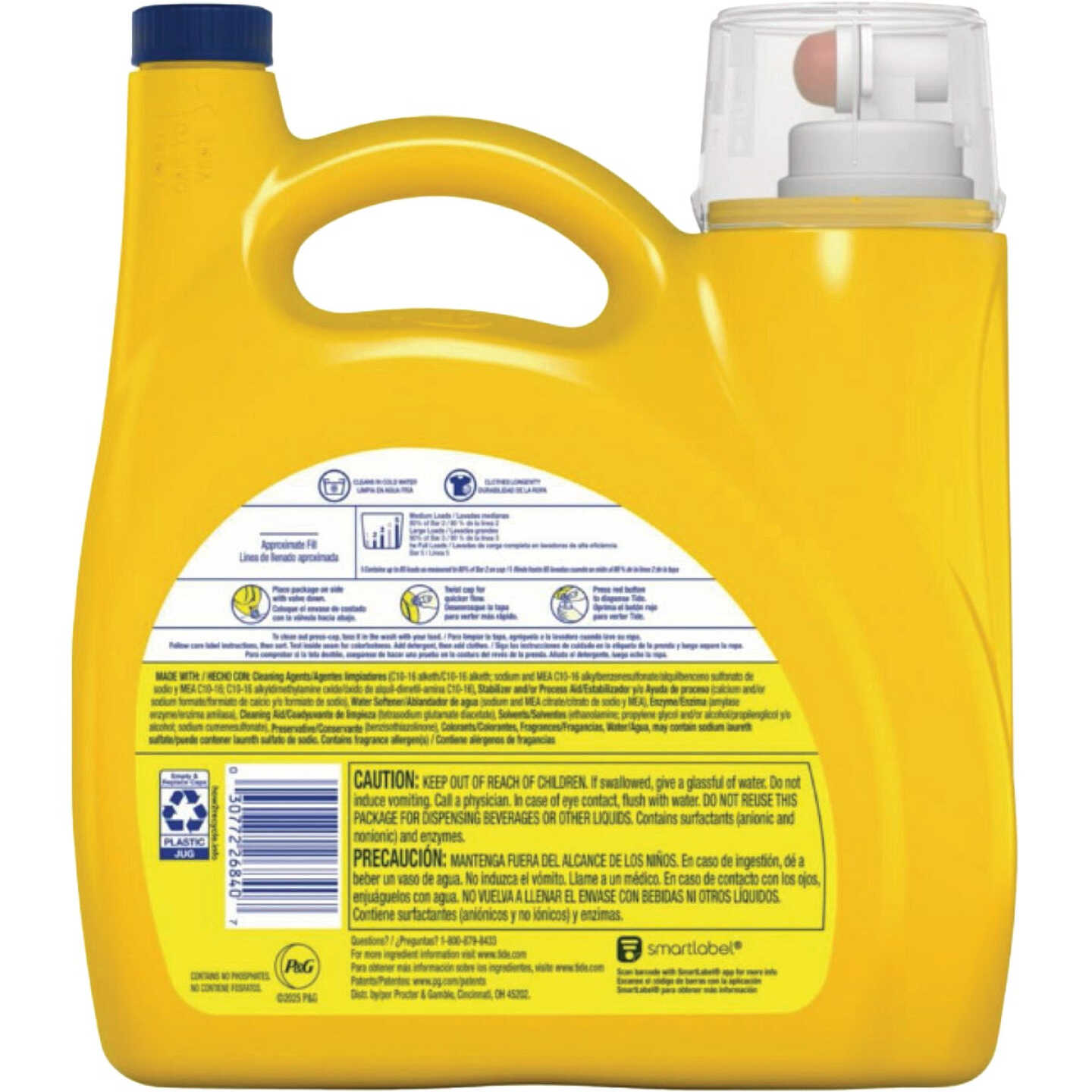 Tide 107 Oz. 85 Load Simply Refreshing Breeze Scent High Efficiency Liquid Laundry Detergent Image 5