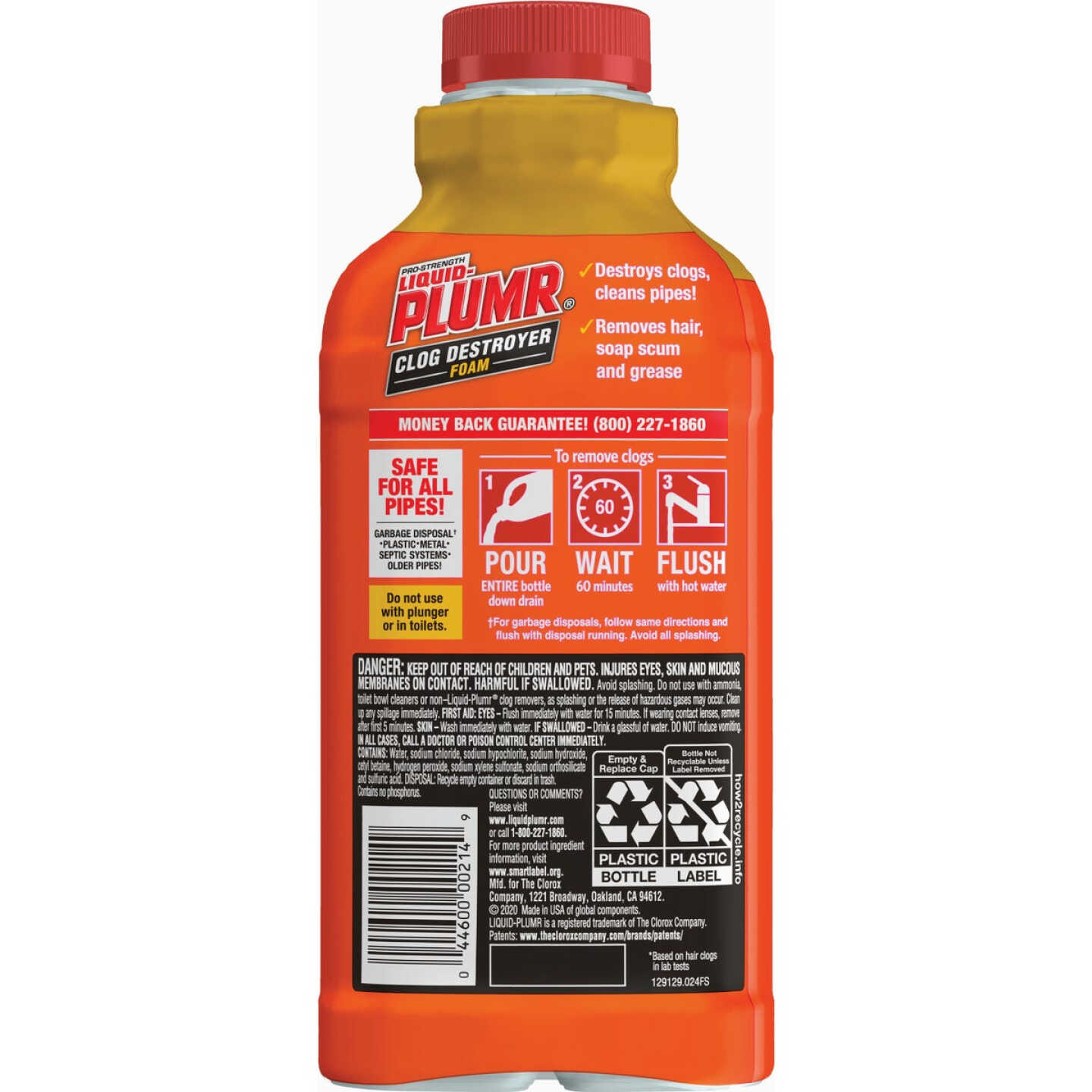 Liquid-Plumr Slow Flow Fighter 17 Oz. Foaming Liquid Drain Opener & Cleaner Image 5