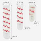 Command Assorted Adhesive Strips, White, 8 Small, 4 Medium, 4 Large Strips Image 7