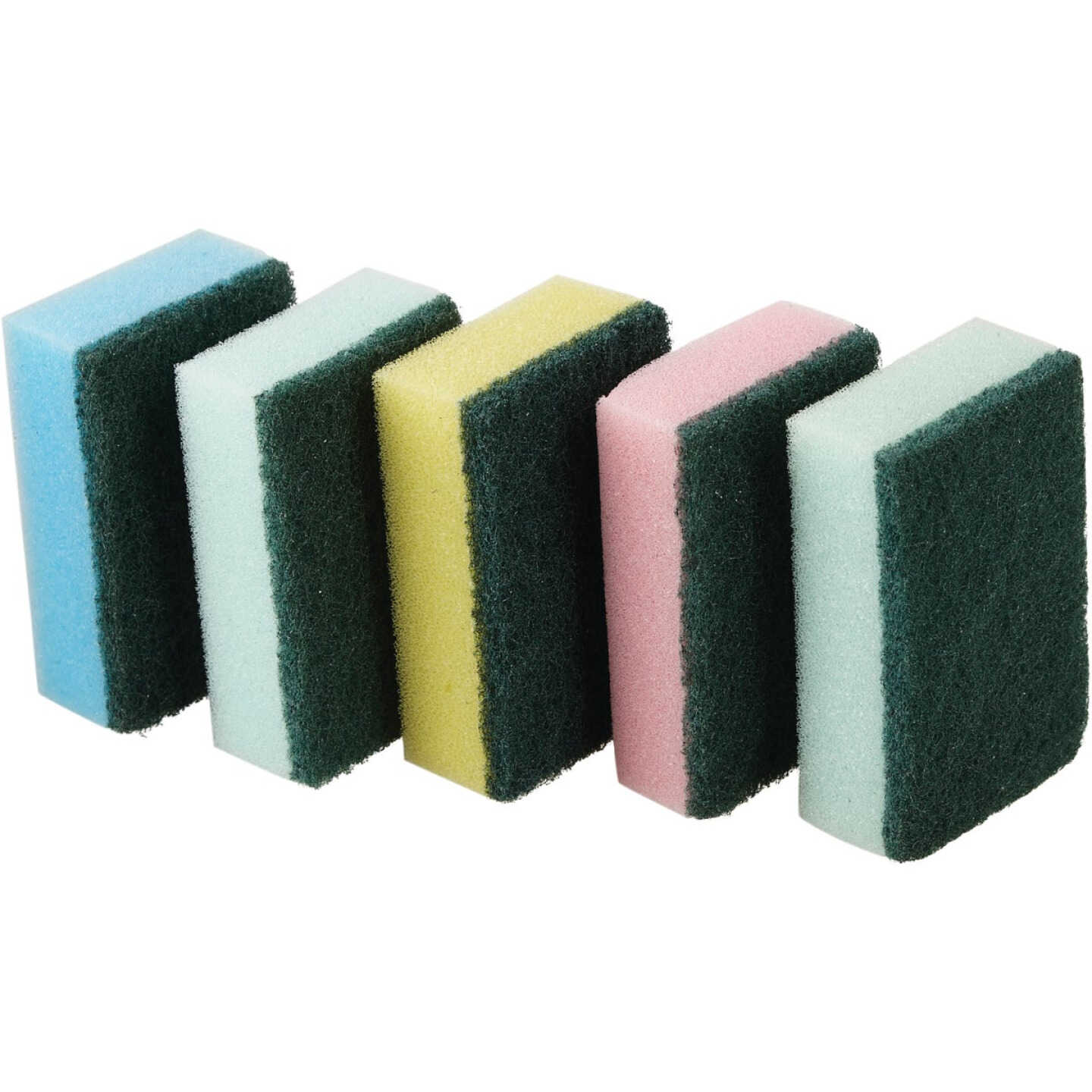 Smart Savers 3.7 In. x 2.36 In. Scrub Sponge (5-Pack) Image 4
