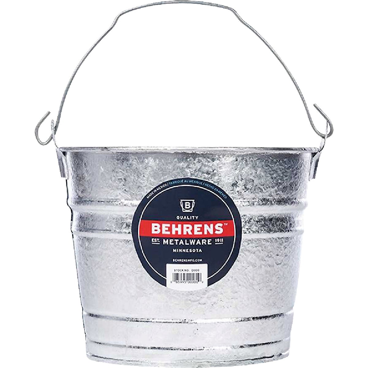 Behrens 5 Qt. Hot-Dipped Steel Pail Image 1