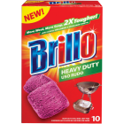 Brillo Heavy Duty Steel Wool Scouring Pad (10 Count) Image 1