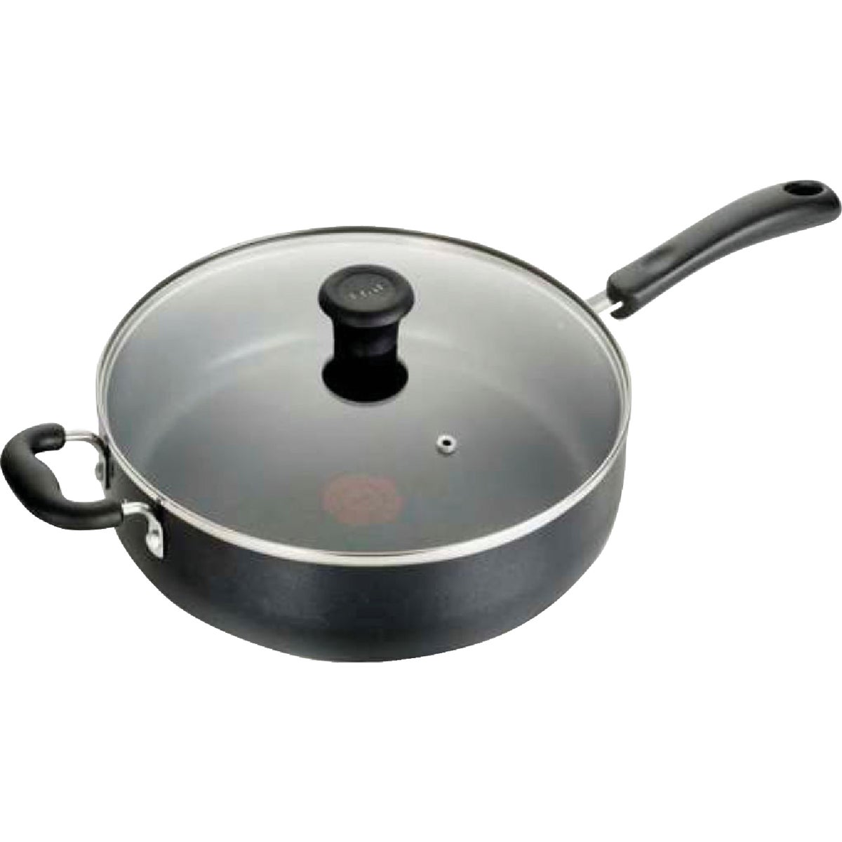 T-Fal Essentials 5 Qt. Black Non-Stick Jumbo Cooker with Lid