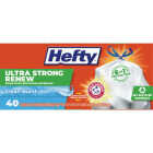 Hefty Renew Clean Burst 13 Gal. Tall Kitchen White Trash Bag (40-Count) Image 1