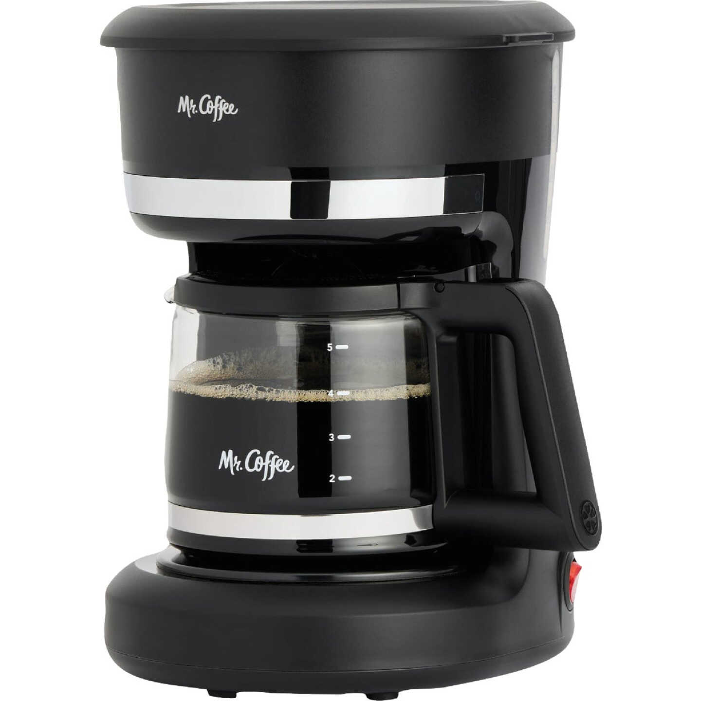 Mr. Coffee Mini Brew Switch Coffee Maker, 5-Cup Coffee Maker, Black Image 1