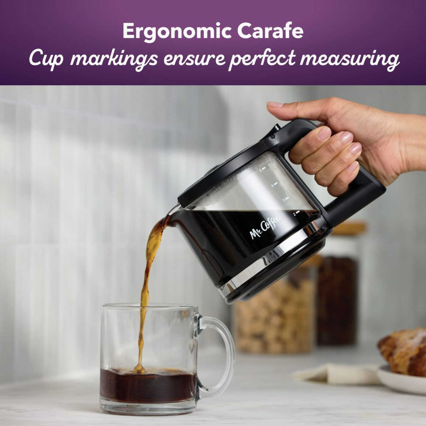 Mr. Coffee Mini Brew Switch Coffee Maker, 5-Cup Coffee Maker, Black Image 5