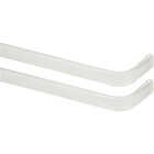 Kenney 28 In. To 48 In. 1-1/2 In. Double White Curtain Rod Image 2
