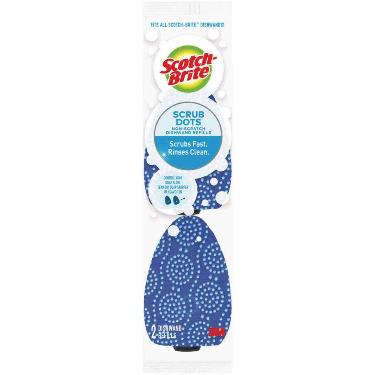 Scotch-Brite Scrub Dots Non-Scratch Dishwand Refills Image 1