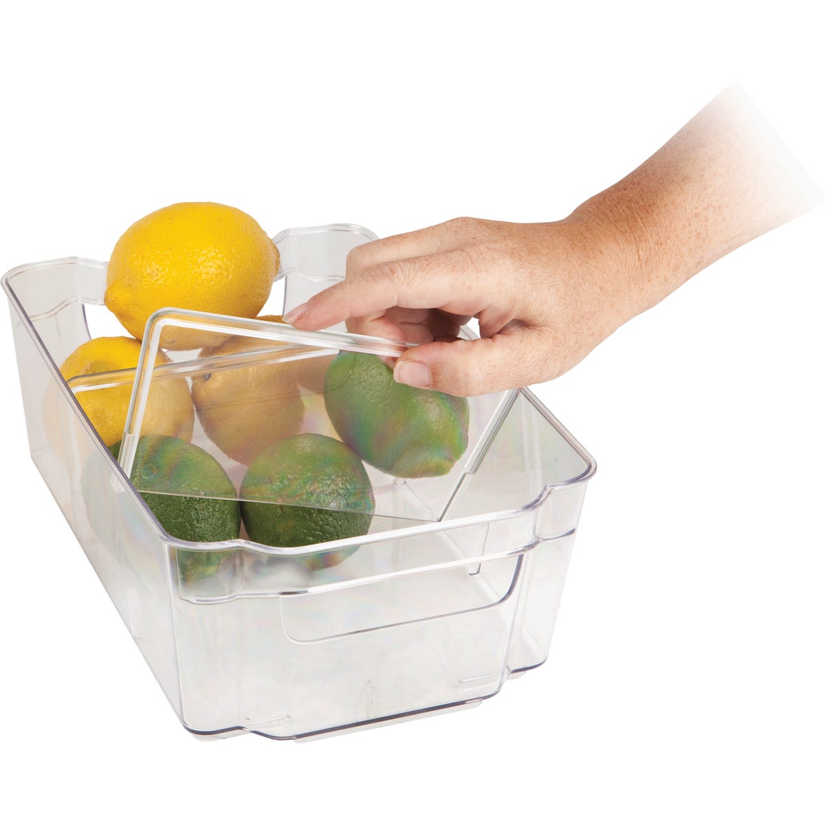 Dial Industries Clear-ly Organized Kitchen Bin with Dividers