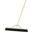 DQB 36 In. W. x 65 In. L. Wood Handle Stiff Poly Garage Push Broom Image 1