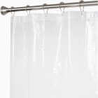 Zenith Zenna Home 70 In. x 72 In. Clear Lightweight PEVA Shower Curtain Liner Image 3