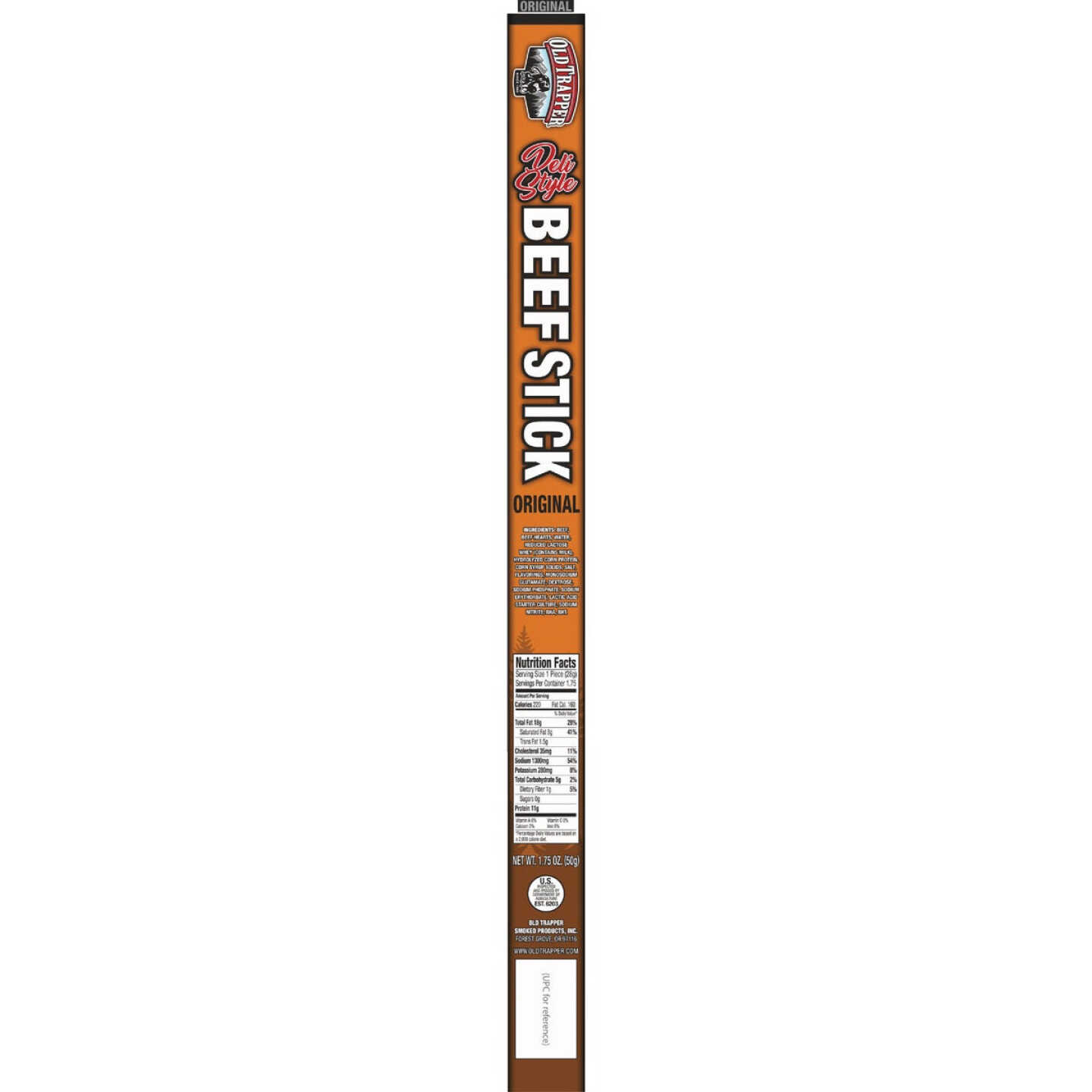 Old Trapper Original Individual Deli Stick Jerky Image 1
