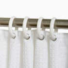 Zenith Zenna Home White Plastic Shower Curtain Ring (12 Count) Image 2