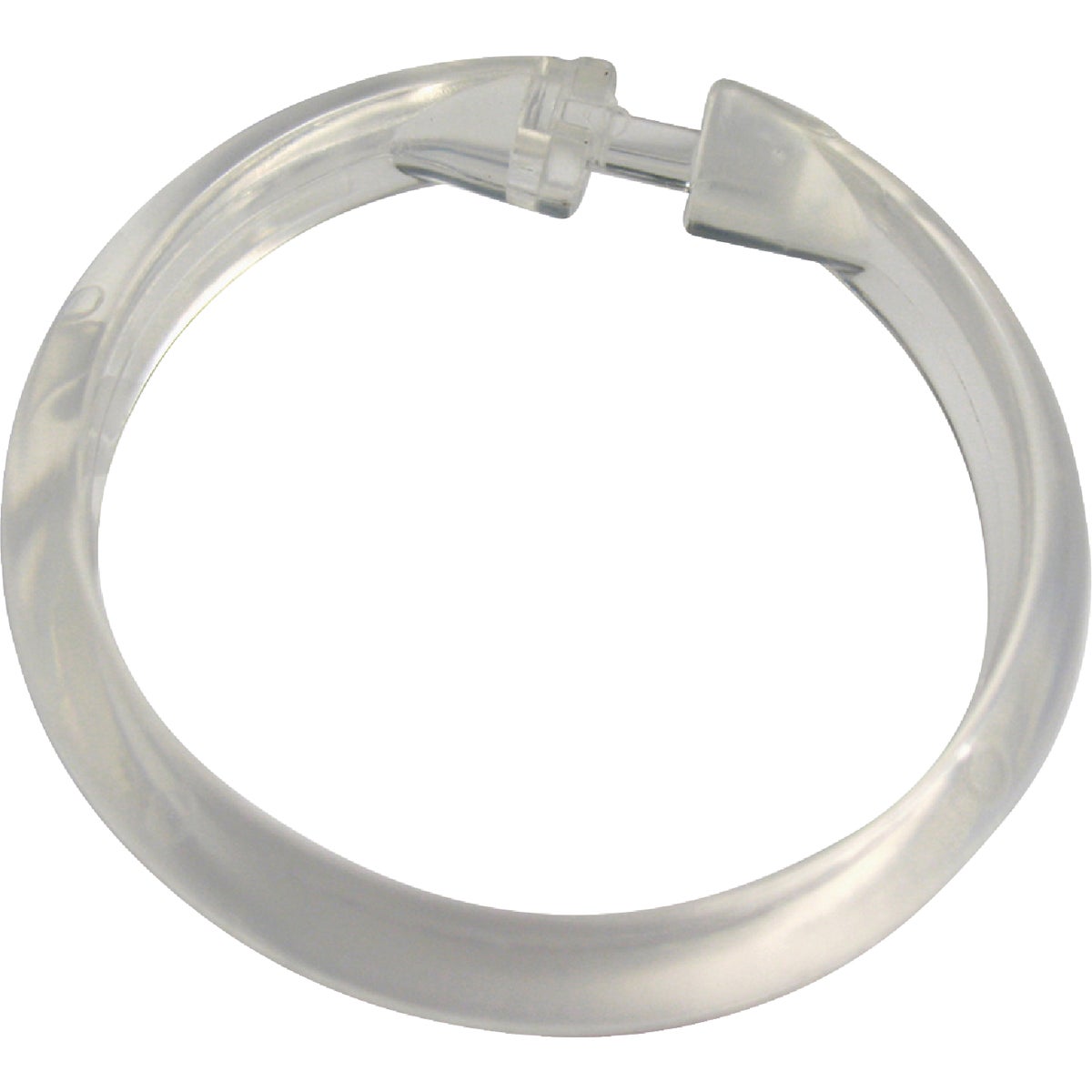 Zenith Zenna Home Clear Plastic Shower Curtain Ring (12 Count)
