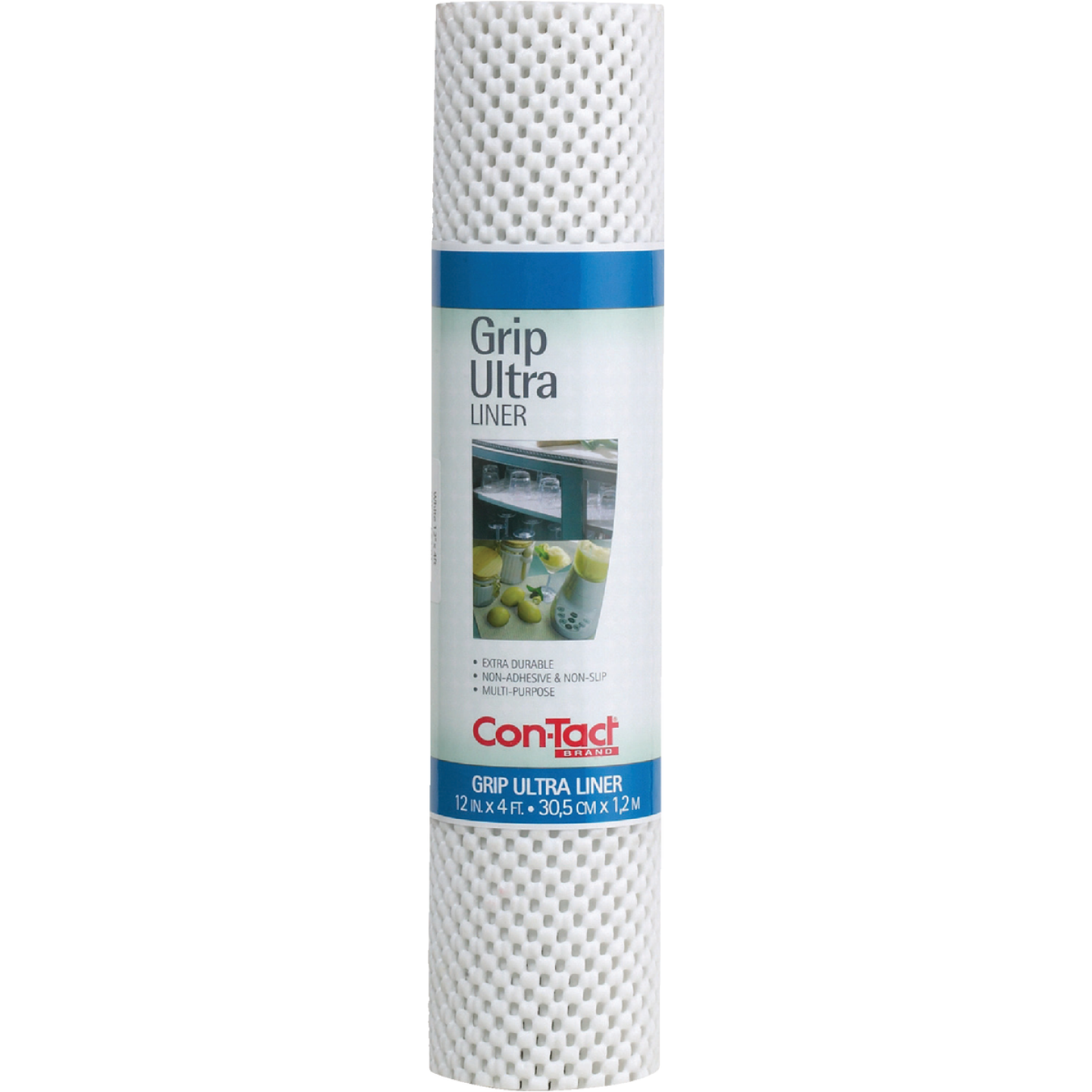 Con-Tact 12 In. x 4 Ft. White Grip Premium Non-Adhesive Shelf Liner Image 2