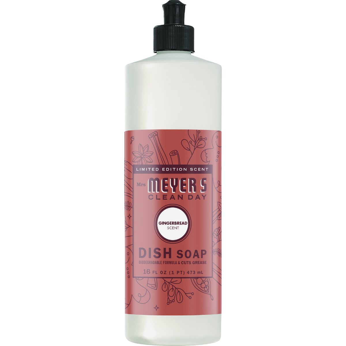 Mrs. Meyer's Clean Day 16 Oz. Gingerbread Dish Soap