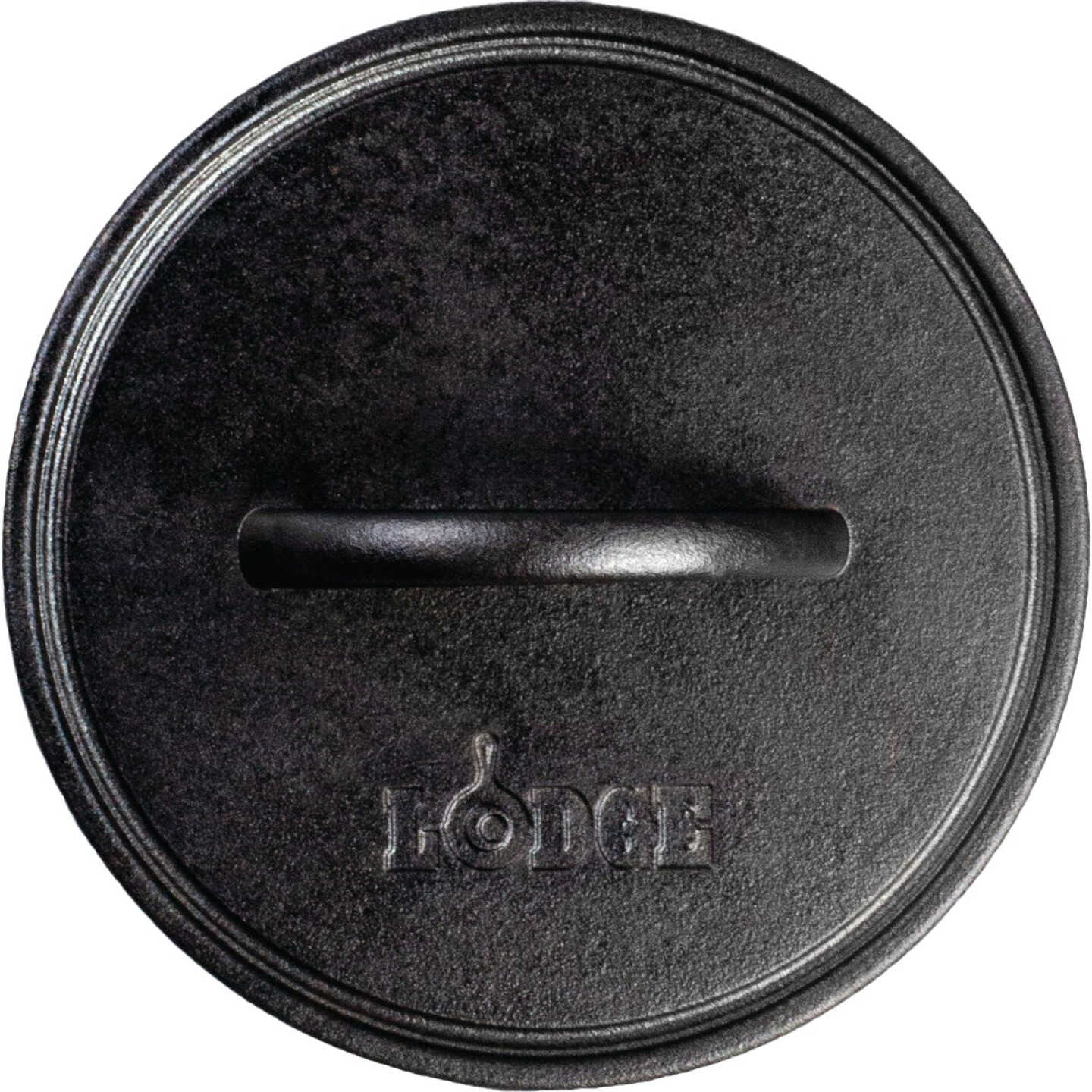 Lodge 8 In. Cast Iron Round Flat Grill Press Image 1
