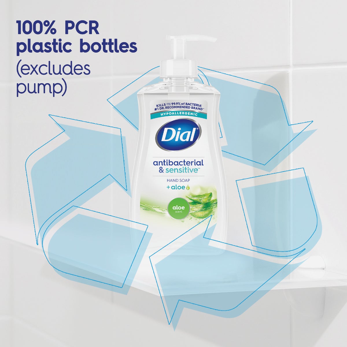 Dial Antibacterial Defense 11 Oz. Aloe Liquid Hand Soap  Image 5