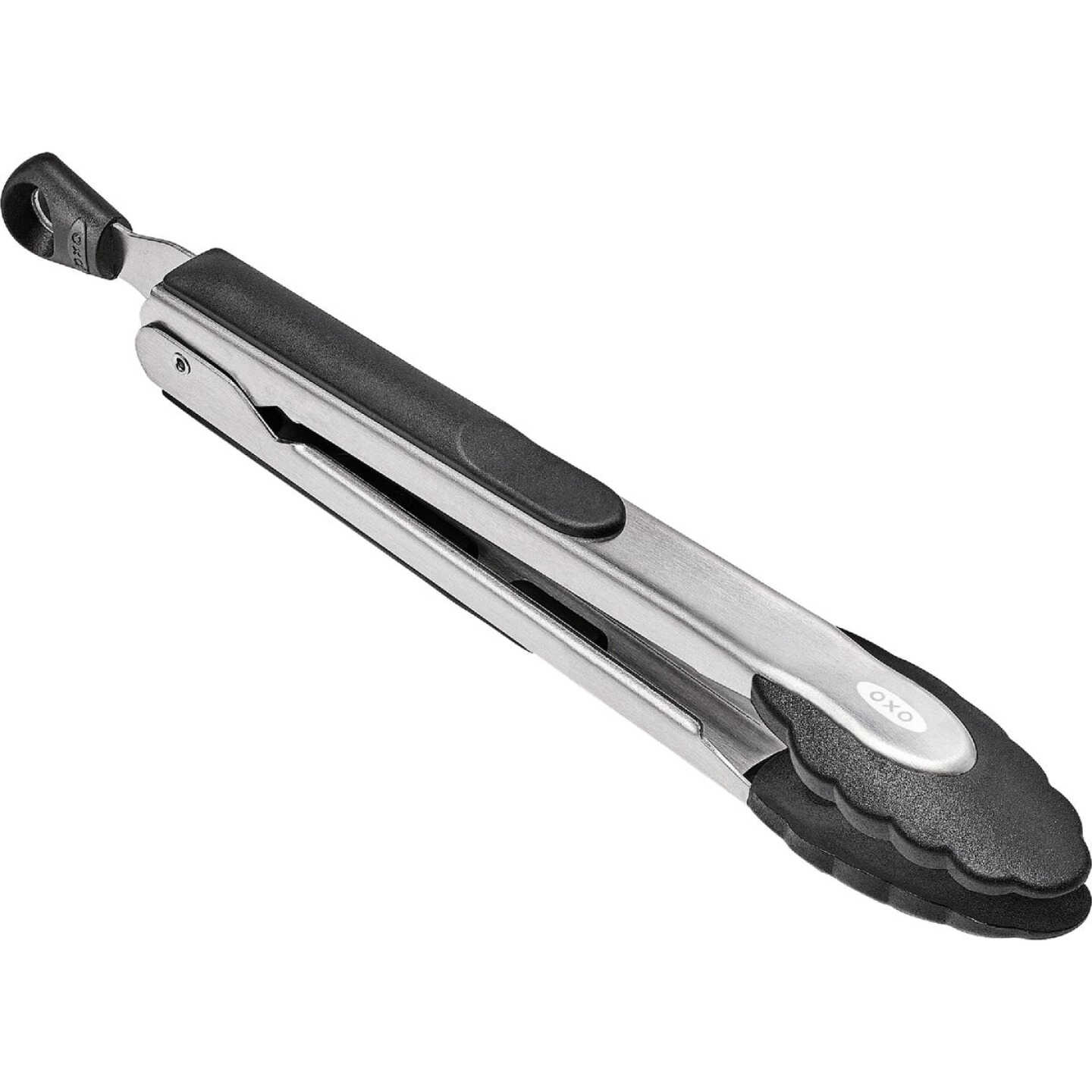 OXO Good Grips 9 In. Stainless Steel Locking Tongs with Nylon Heads Image 2