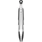 OXO Good Grips 9 In. Stainless Steel Locking Tongs with Nylon Heads Image 1
