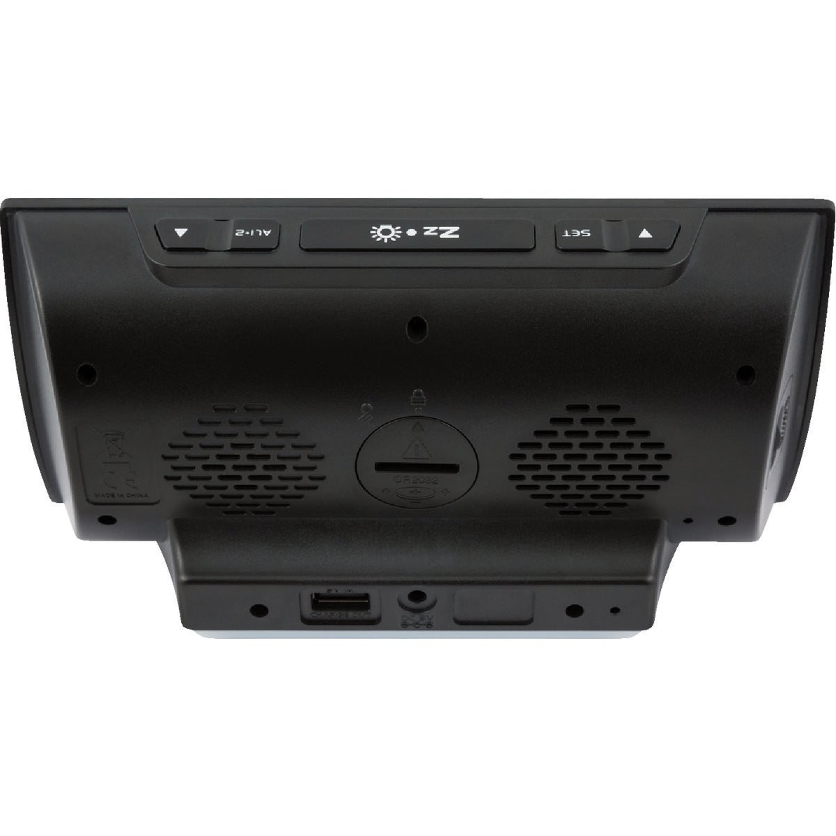 La Crosse Technology Curved LED Alarm Clock with Radio & USB Charging Port Image 4