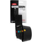 OXO Good Grips Black Plastic Measuring Cup Set (6-Piece) Image 2