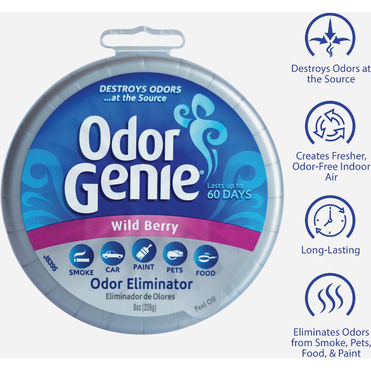 Odor Genie 8 Oz. Wild Berry Solid Air Freshener Image 2