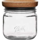 Ball 4 Cup Stack & Store Jar with Wooden Lid Image 1