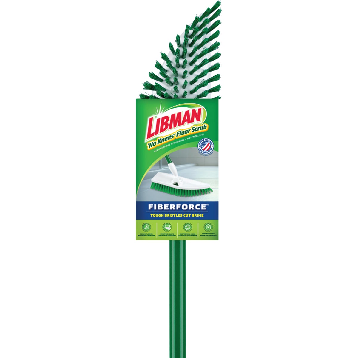 Libman No Knees Floor Scrub Brush with Handle Image 2