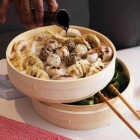 Joyce Chen 2-Tier 6 In. Bamboo Steamer Baskets Image 3