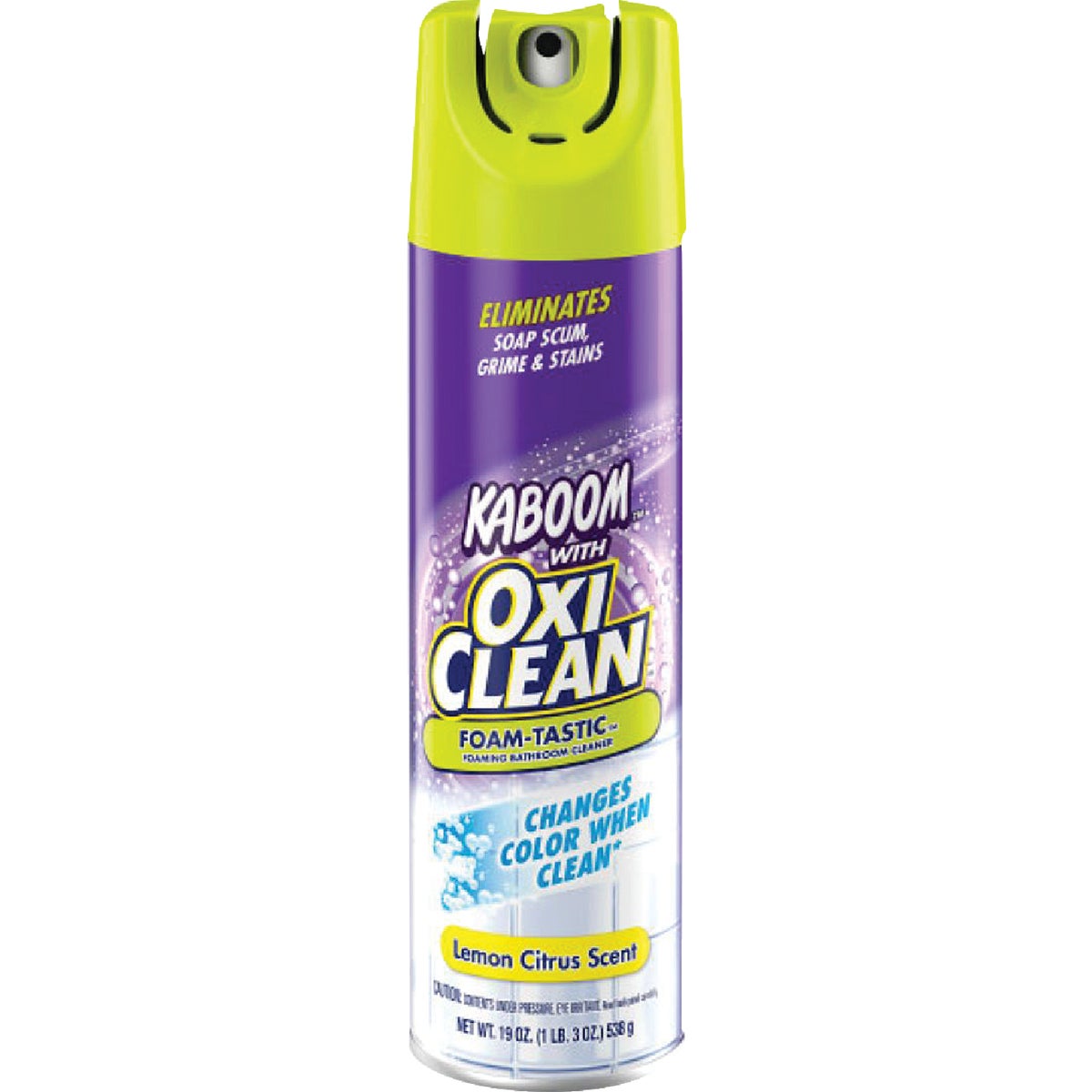 OxiClean 19 Oz. Foam-Tastic Foaming Bathroom Cleaner Spray, Citrus Scent