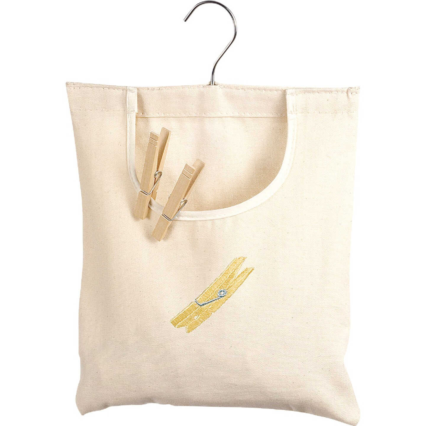 Whitmor 15 In. x 11 In. Cotton Canvas Clothespin Bag Image 1