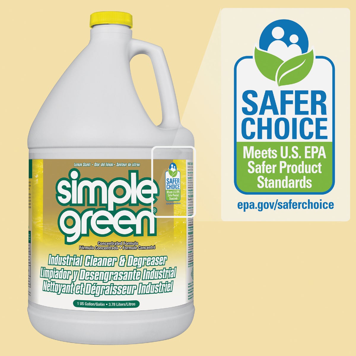 Simple Green 1 Gal. Lemon Liquid Industrial Cleaner & Degreaser Image 3