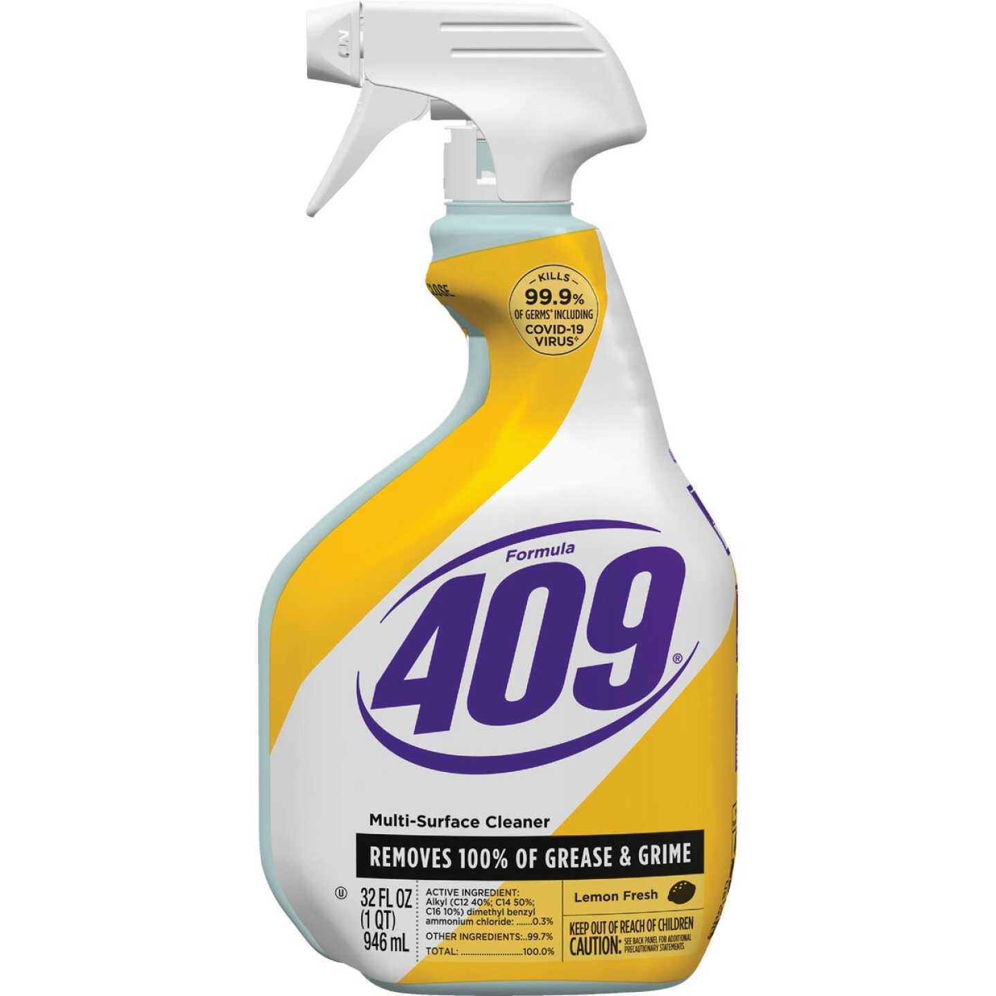 Formula 409 32 Oz. Lemon Fresh Antibacterial Multi-Surface Disinfectant Cleaner Image 1