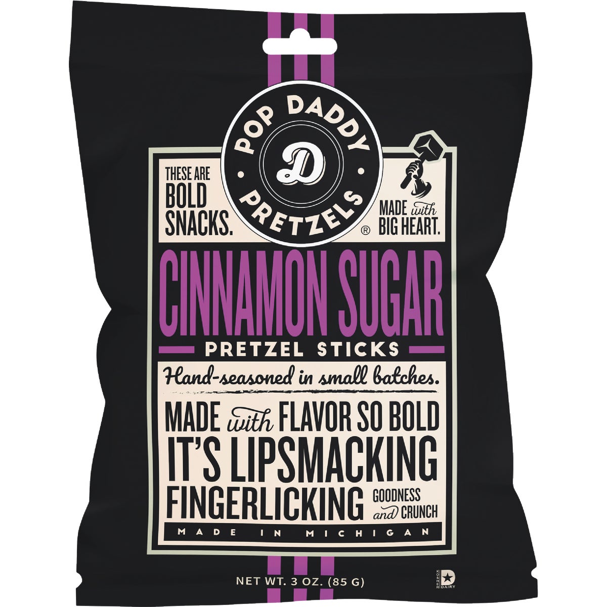 Pop Daddy 3 Oz. Cinnamon Sugar Pretzel Sticks