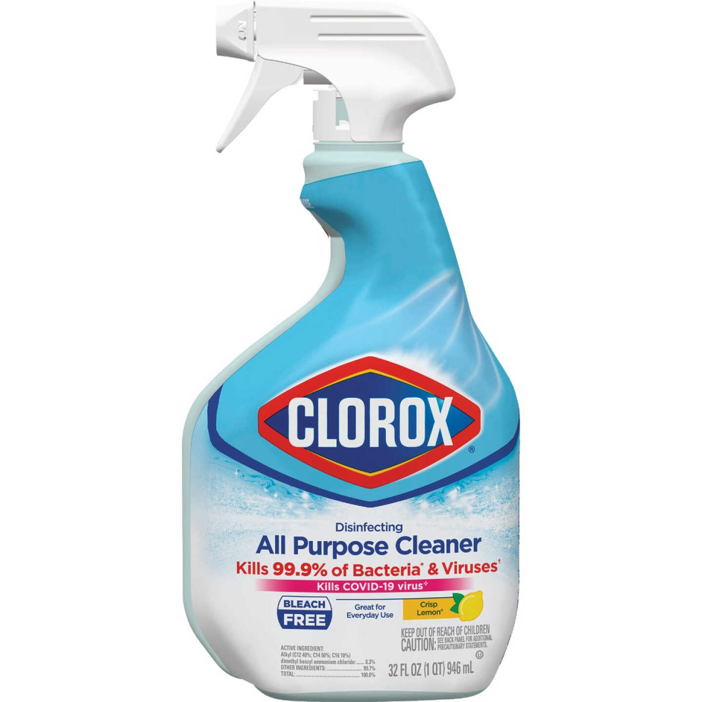 Clorox 32 Oz. Crisp Lemon All Purpose Disinfectant Cleaner Image 1