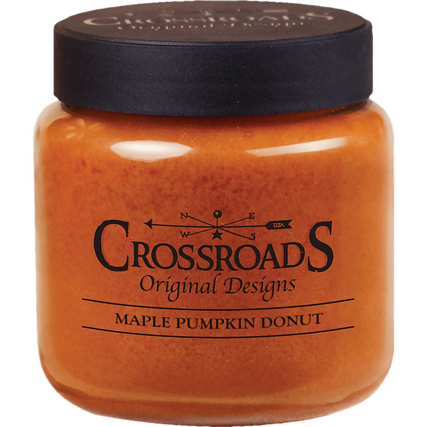 Crossroads Original Designs 16 Oz. Jar Candle, Maple Pumpkin Donut Image 1