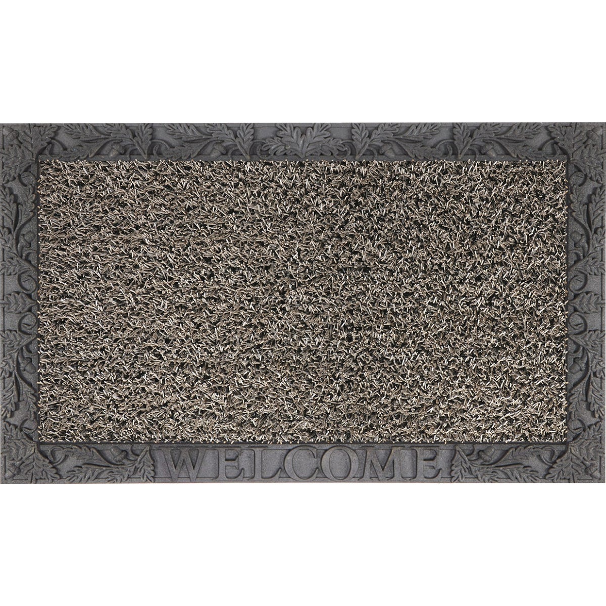 GrassWorx Earth Taupe Acorn and Leaves 18 In. x 30 In. AstroTurf Door Mat